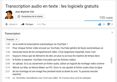 transcription-youtube